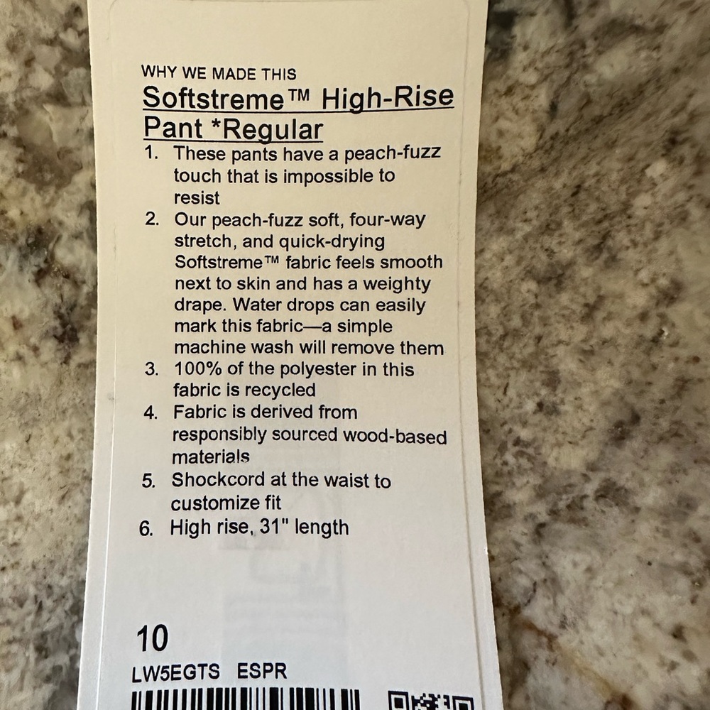 LULULEMON SOFTSTREME WOMENS PANTS SIZE 10! - Picture 5 of 5